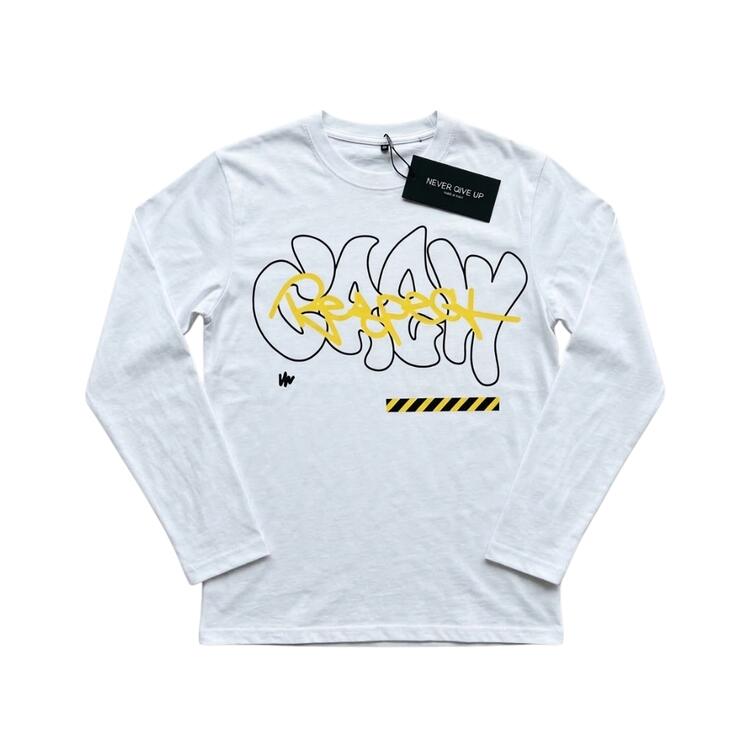 T-SHIRT MANICA LUNGA RAGAZZO NEVER GIVE UP 7466 8-16 ANNI NEVER GIVE UP